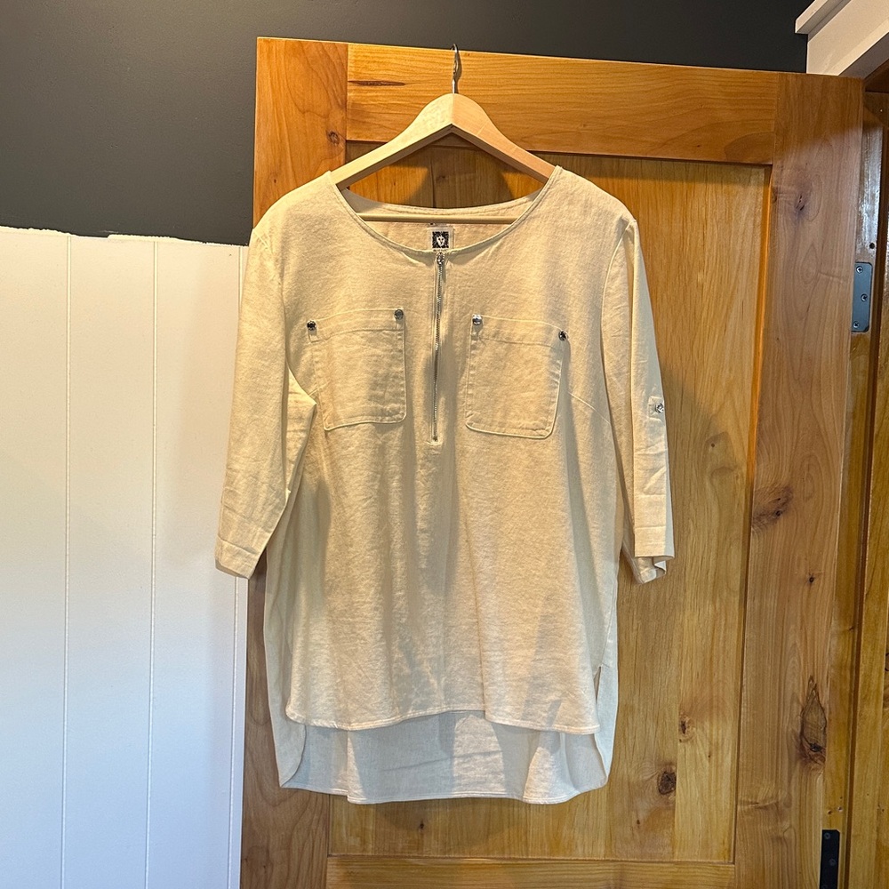 Anne Klein Cream Tunic